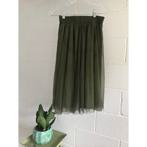 Army green tool skirt
